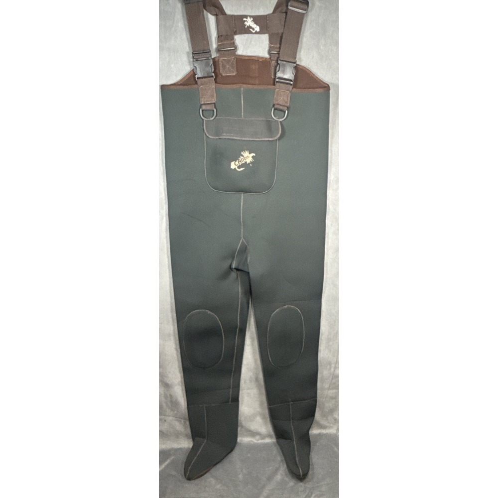 Vintage‎ Caddis Wading System Neoprene Hunting Fishing Chest Waders Feet Large